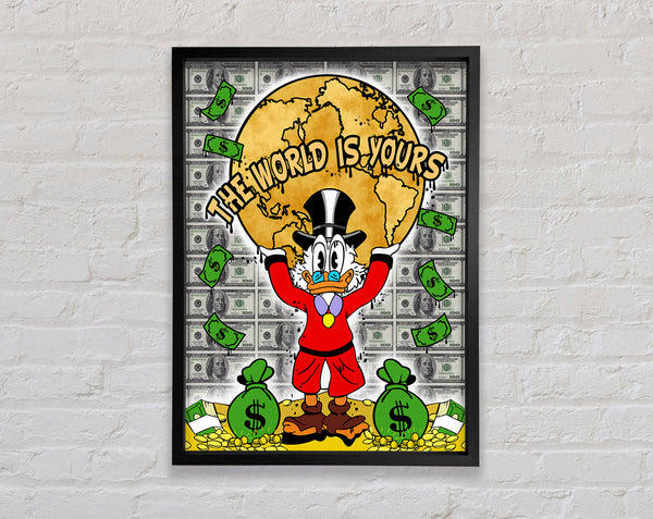 The World Is Yours Duck Framed Print