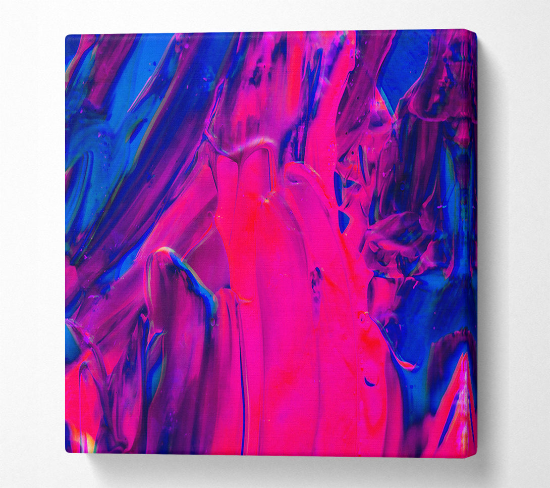  A Canvas Print of Fuchsia Fluid Dance Canvas Art