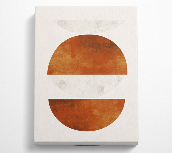 A Canvas Print of Burnt Orange Geometry Canvas Print