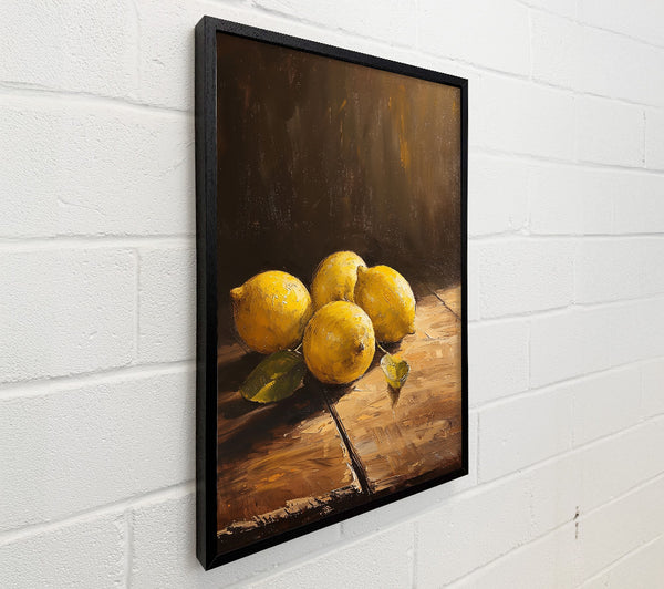 Golden Lemons Still Life
