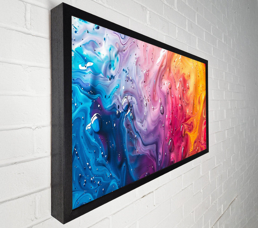  A Canvas Print of Crimson Swirls And Bubbles Canvas Wall Art
