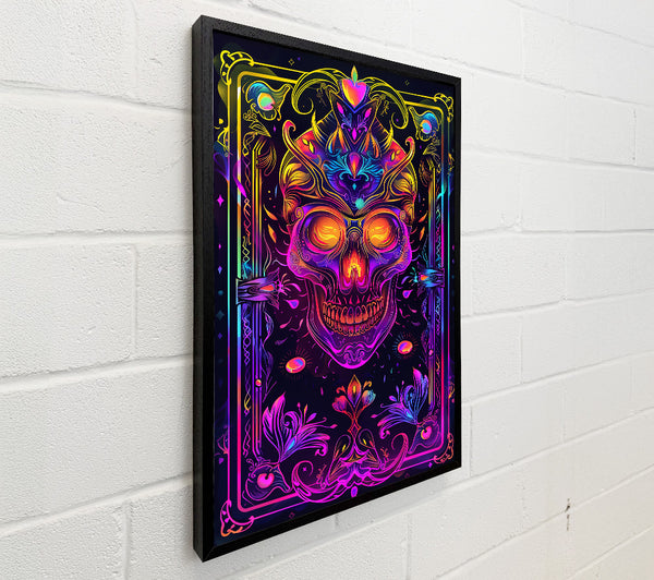 Neon Purple Skull Dreams