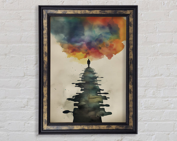Think Cloud Framed Print