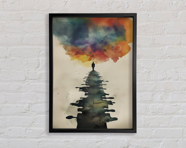 Think Cloud Framed Print