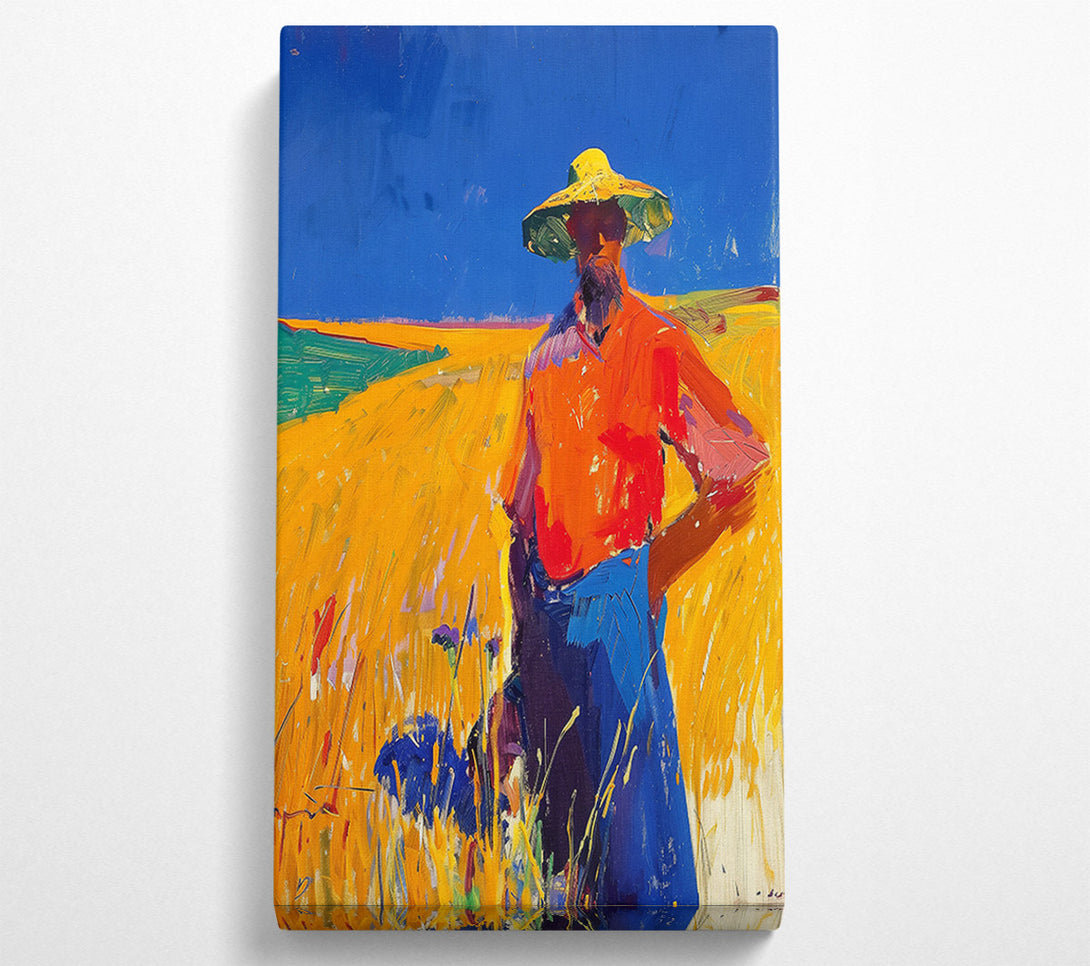  A Canvas Print of Golden Field Man Canvas Art
