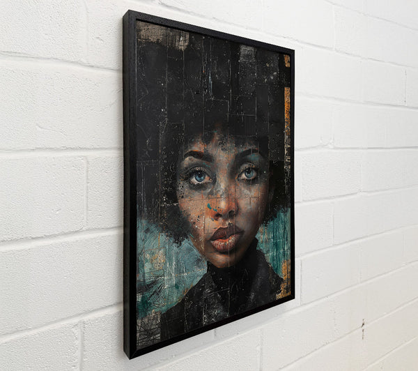 Azure Eyes, Black Canvas