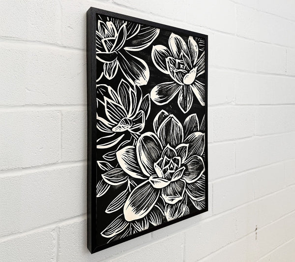 Creamy Black Blooms
