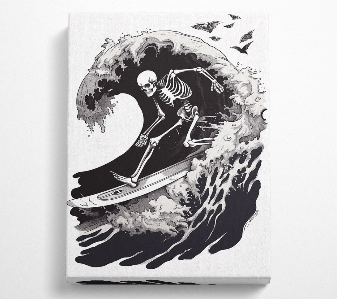  A Canvas Print of Black Wave Rider Canvas Art