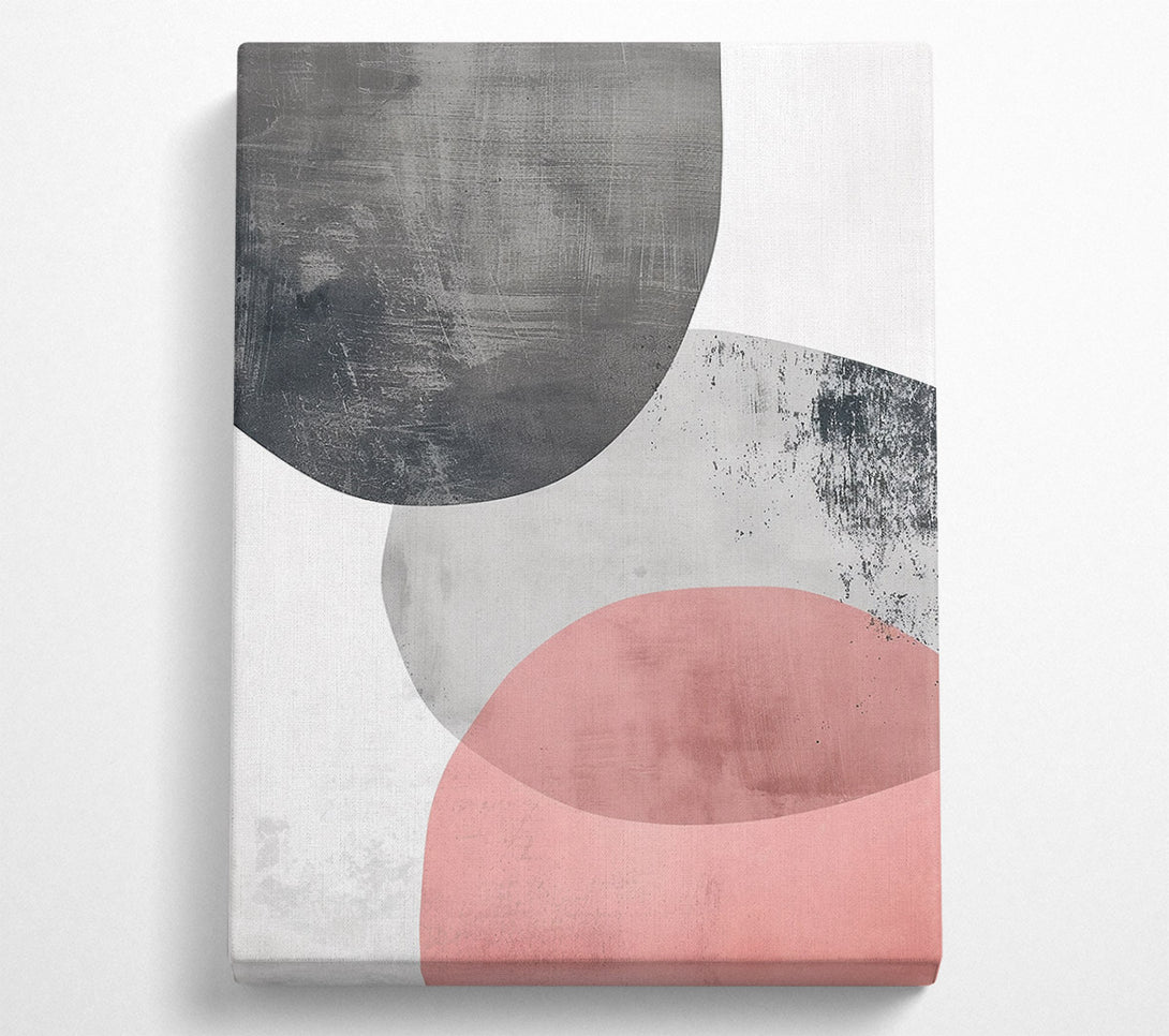  A Canvas Print of Dusty Rose Abstract Canvas Art