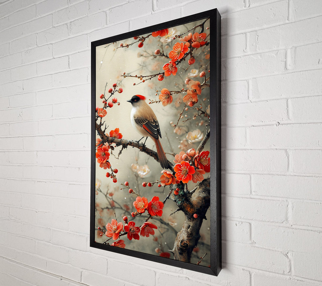  A Canvas Print of Crimson Spring Song Canvas Wall Art