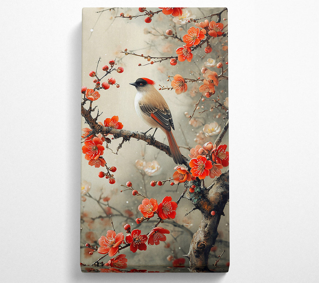  A Canvas Print of Crimson Spring Song Canvas Wall Art
