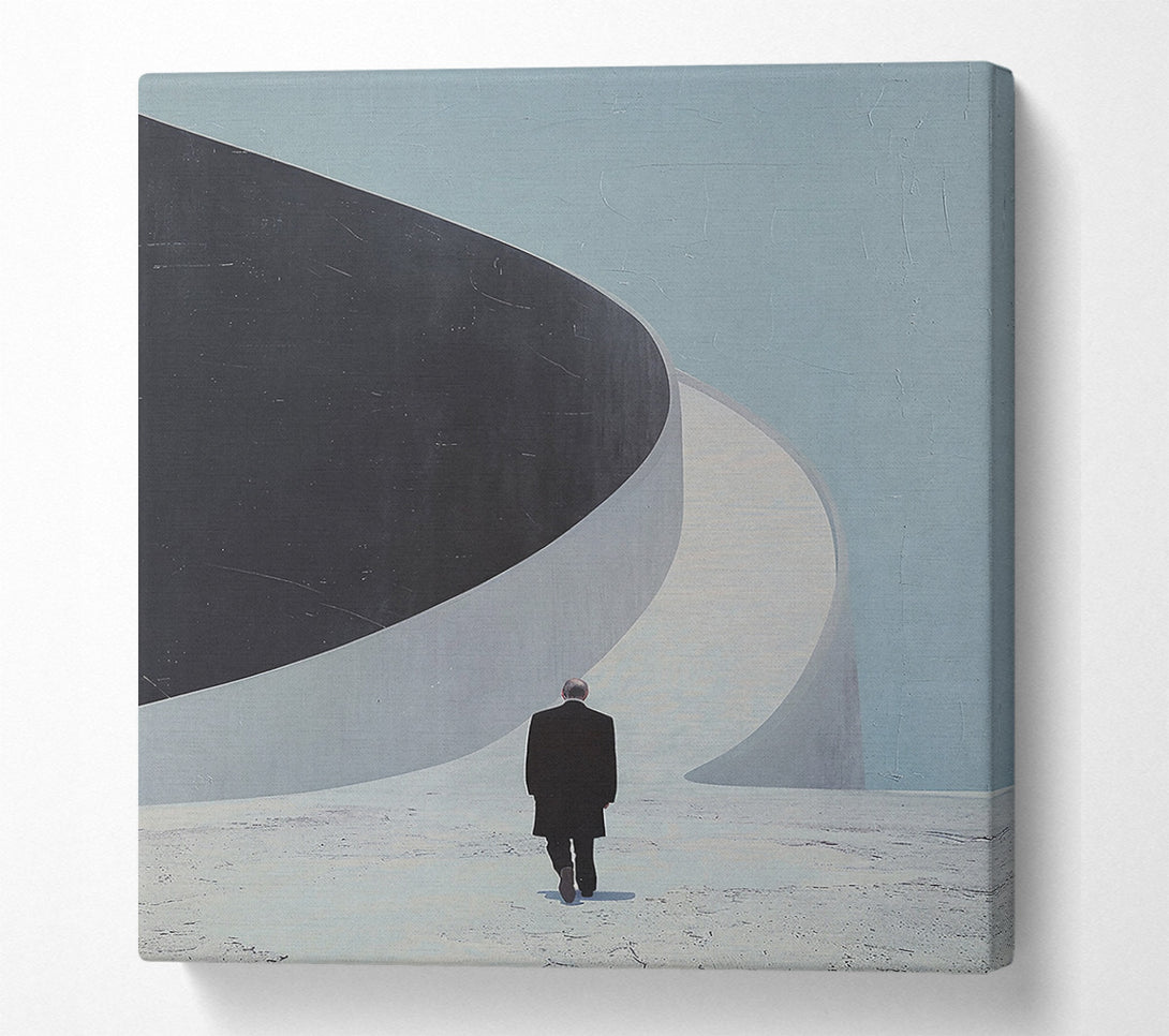  A Canvas Print of Blue And Black Horizon Canvas Art