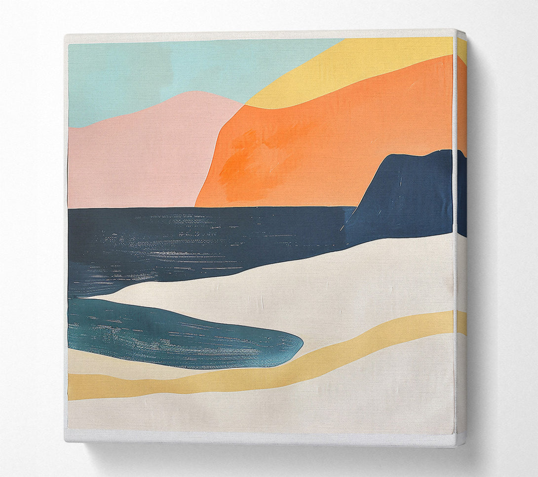  A Canvas Print of The Teal Landscape Canvas Wall Art