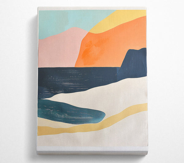  A Canvas Print of The Teal Landscape Canvas Wall Art