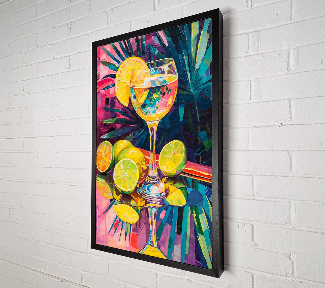  A Canvas Print of Yellow Citrus Still Life Canvas Art