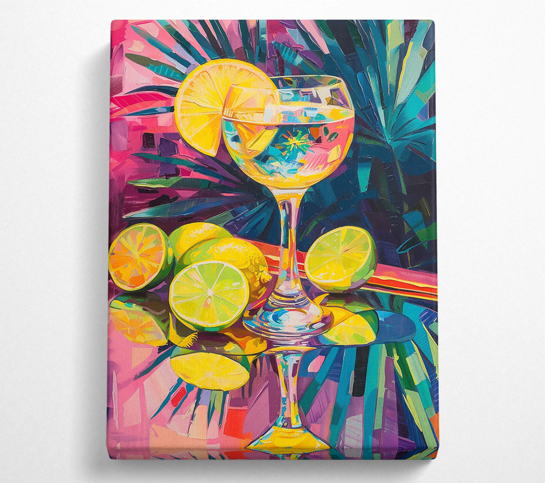  A Canvas Print of Yellow Citrus Still Life Canvas Art