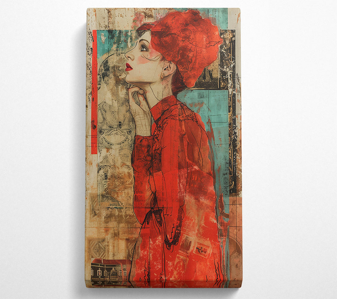  A Canvas Print of Crimson Daydream Canvas Print