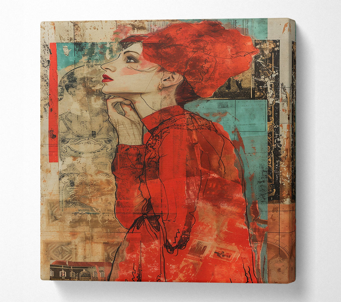  A Canvas Print of Crimson Daydream Canvas Print