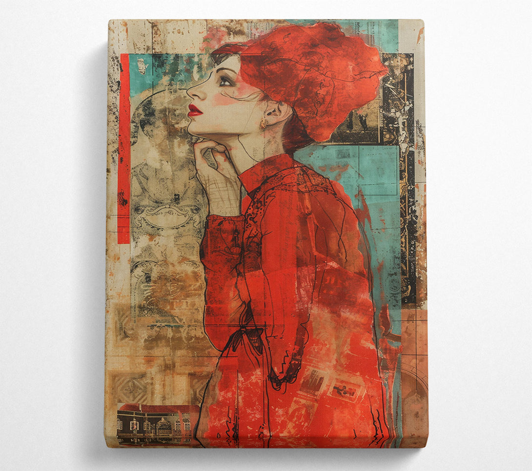  A Canvas Print of Crimson Daydream Canvas Print