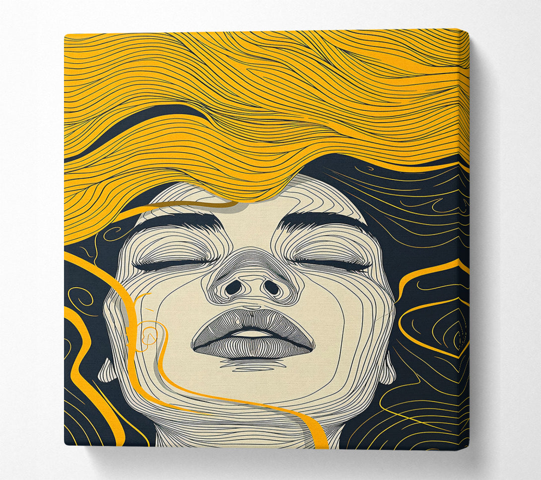  A Canvas Print of Golden Lines Embrace Canvas Art