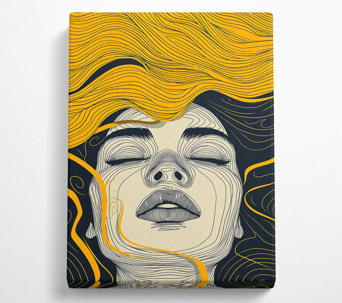  A Canvas Print of Golden Lines Embrace Canvas Art