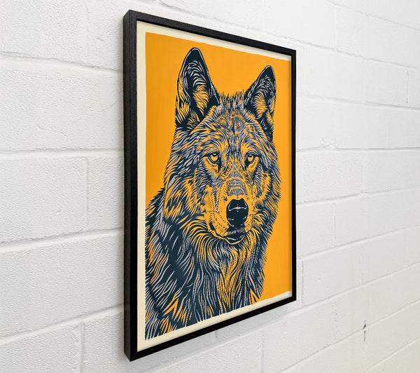 Amber Wolf Portrait