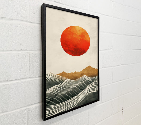 Crimson Horizon Waves