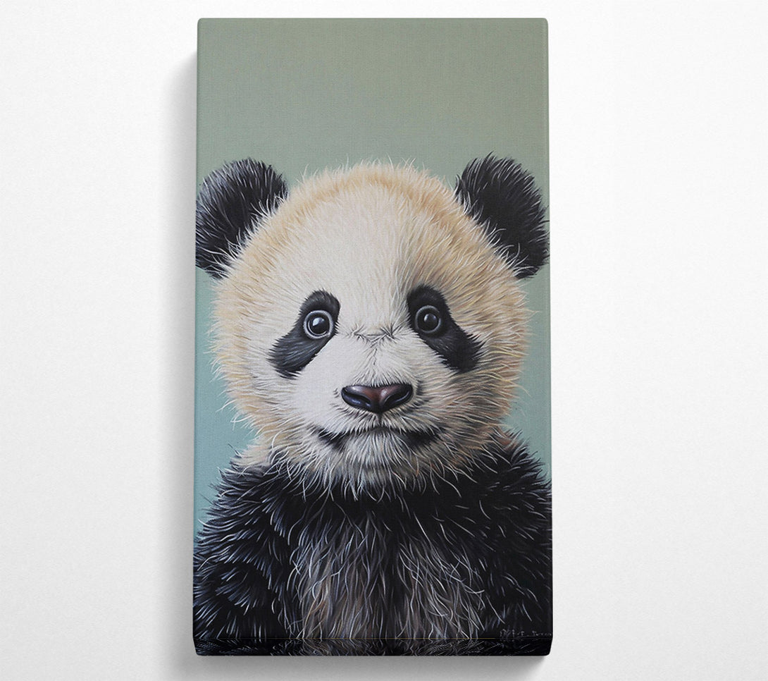  A Canvas Print of Green Panda Cub Canvas Wall Art