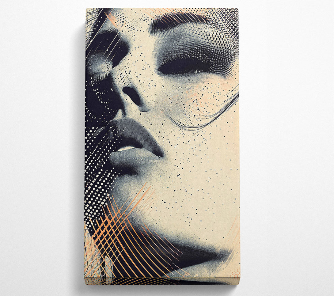  A Canvas Print of Beige Abstract Eye Canvas Wall Art