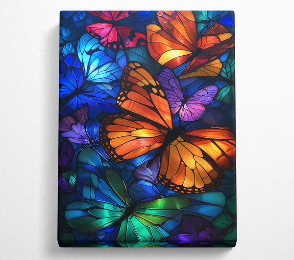  A Canvas Print of Orange Butterfly Symphony Canvas Print