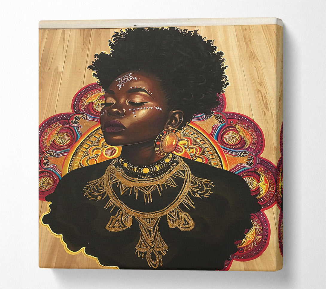  A Canvas Print of Golden Soul Radiance Canvas Art