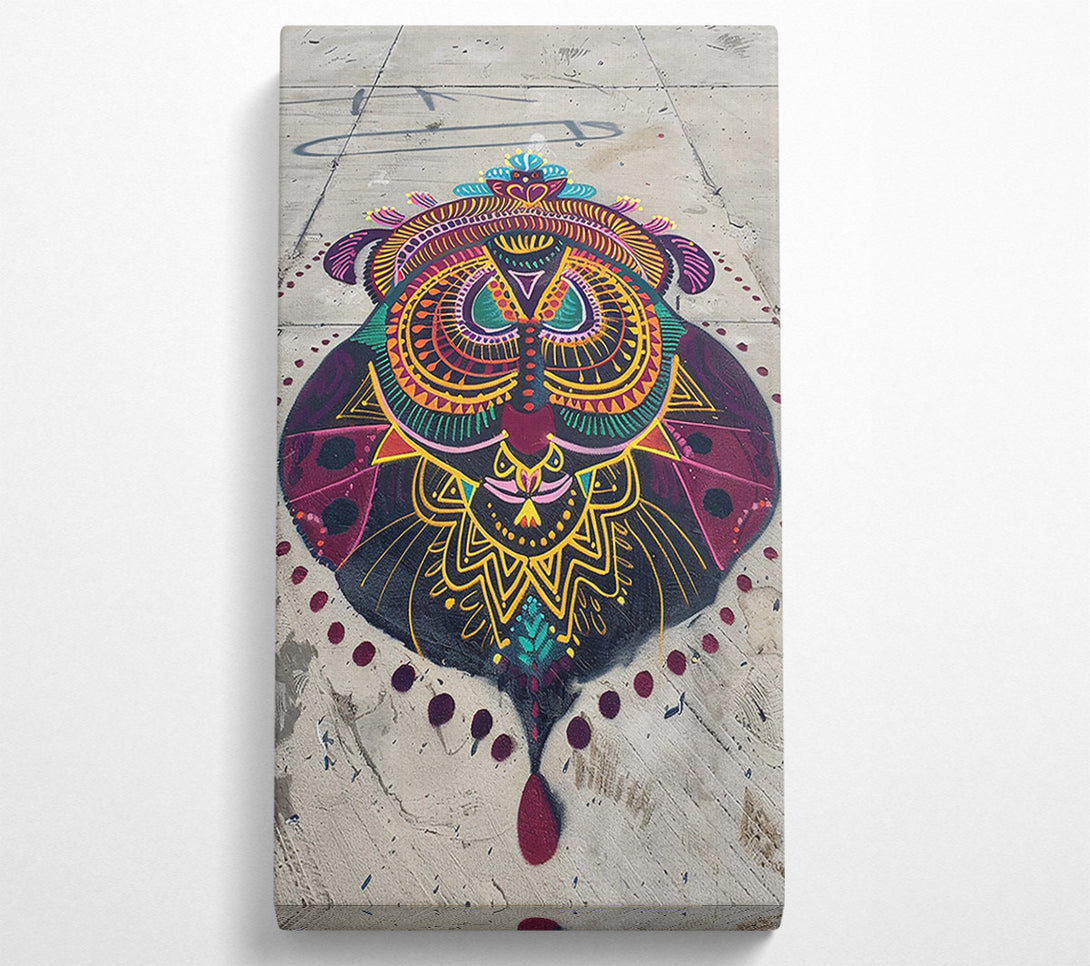  A Canvas Print of Crimson Mandala Dream Canvas Art