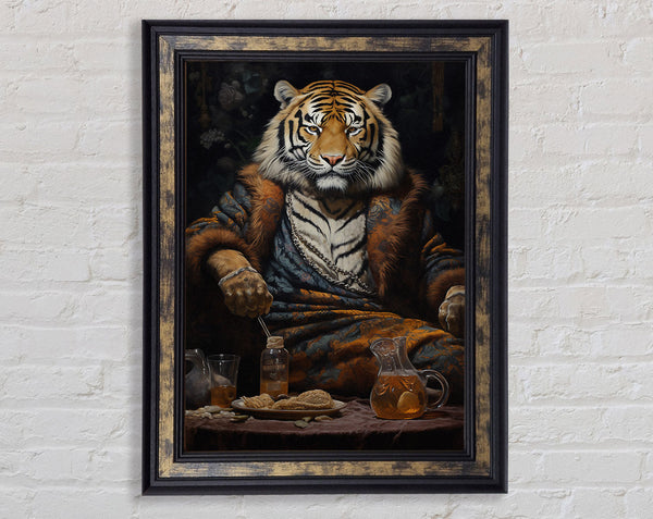 Tiger Victorian Framed Print