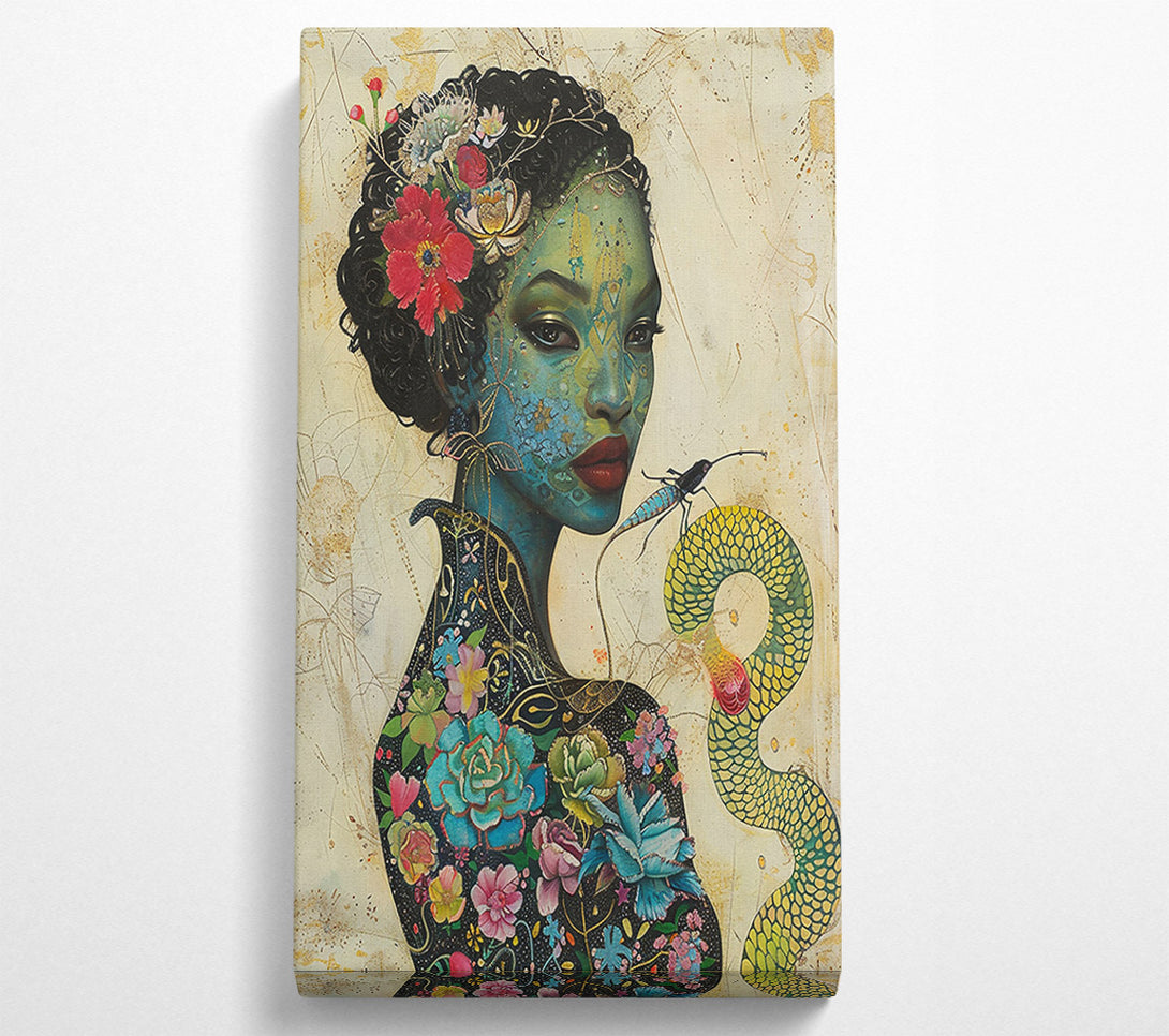  A Canvas Print of Emerald Serpent'S Dream Canvas Art