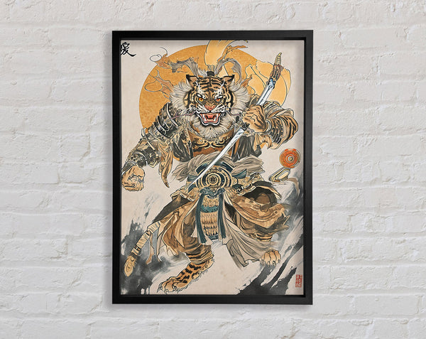 Tiger Warrior Framed Print