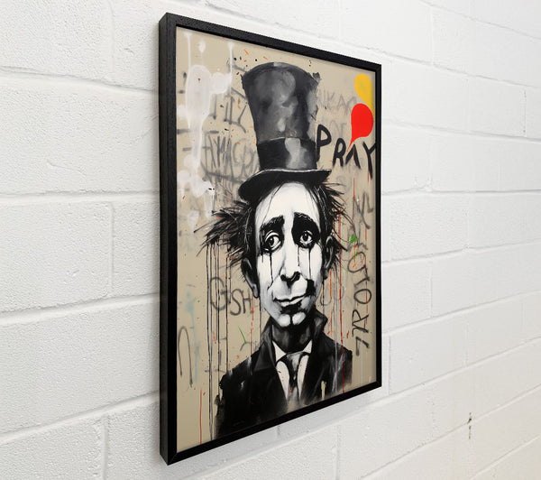 Tophat Man Tears Graffiti