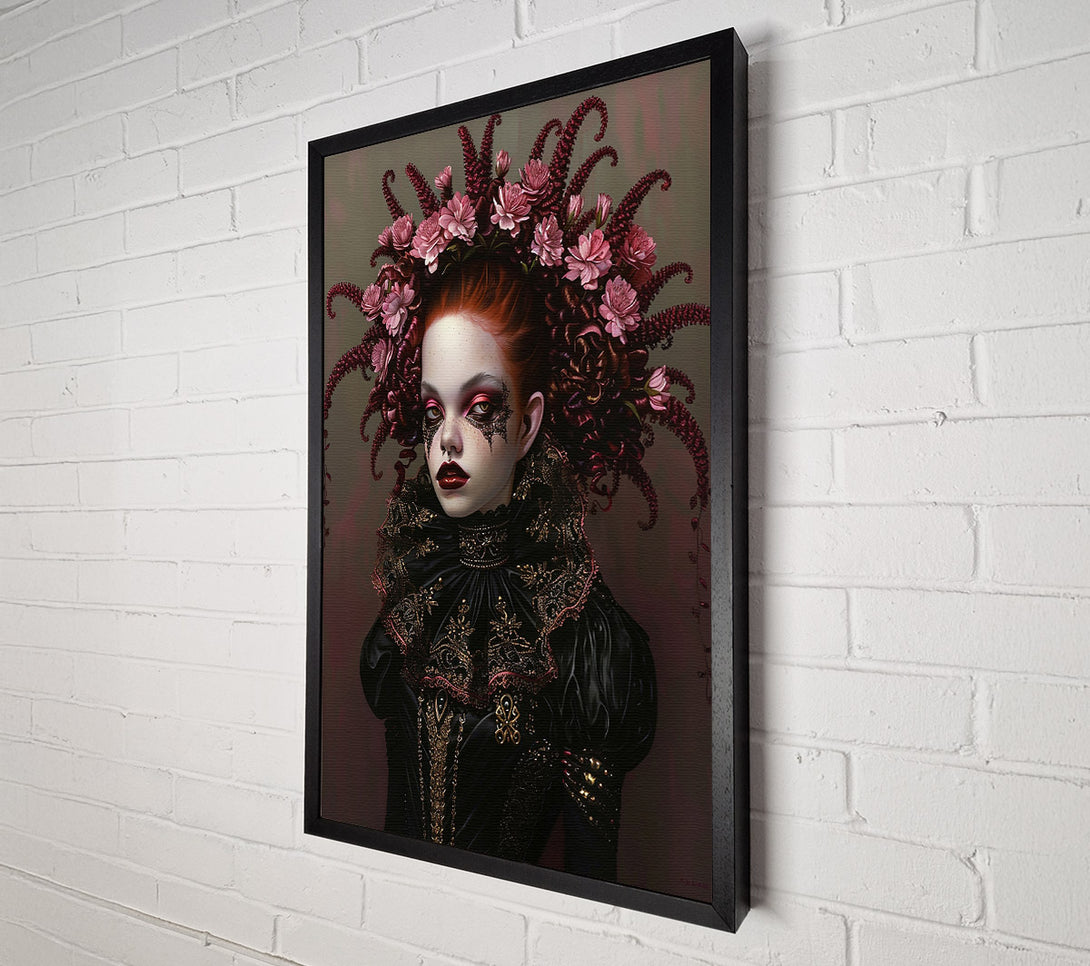  A Canvas Print of Crimson Crowned Beauty Canvas Wall Art