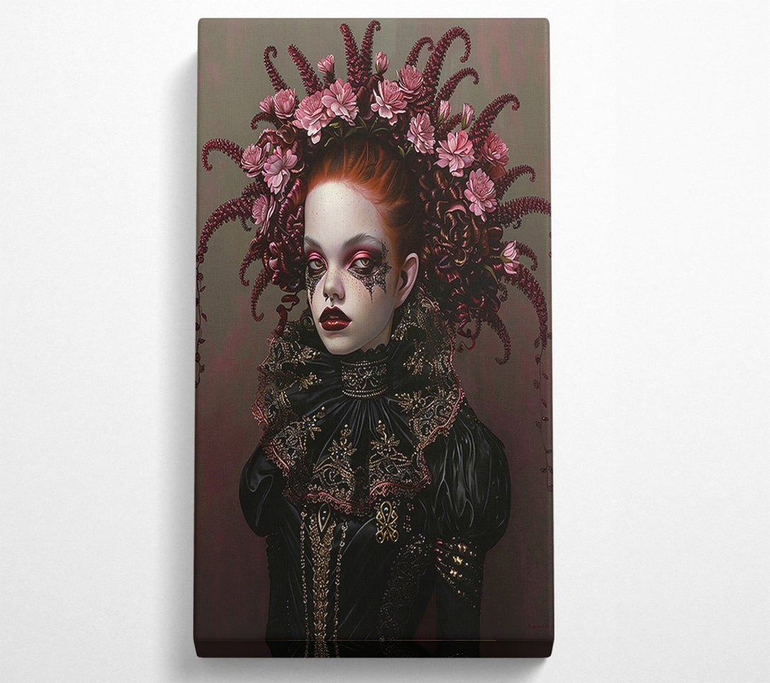  A Canvas Print of Crimson Crowned Beauty Canvas Wall Art