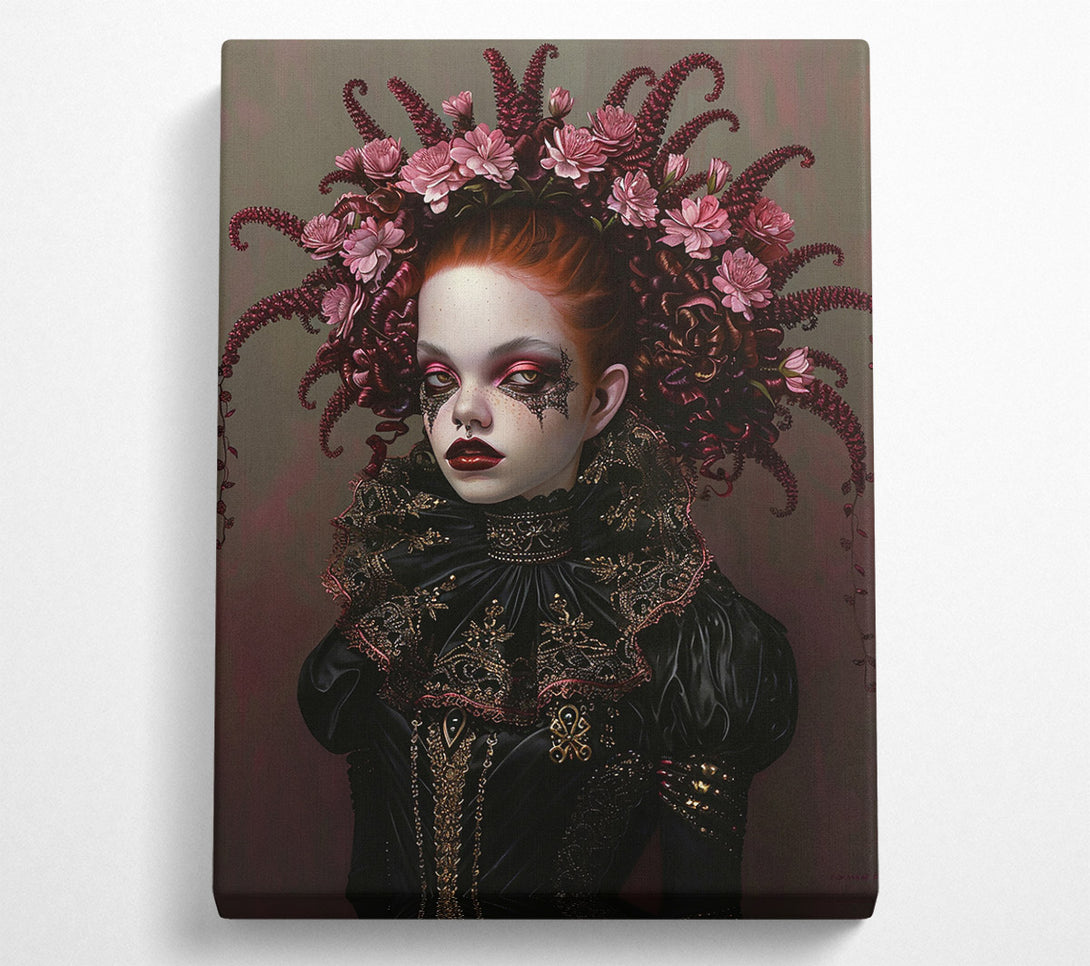  A Canvas Print of Crimson Crowned Beauty Canvas Wall Art