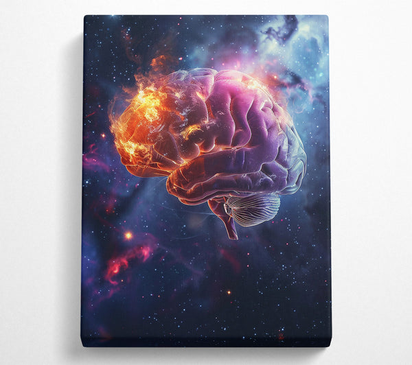  A Canvas Print of Cosmic Orange Mind Canvas Wall Art
