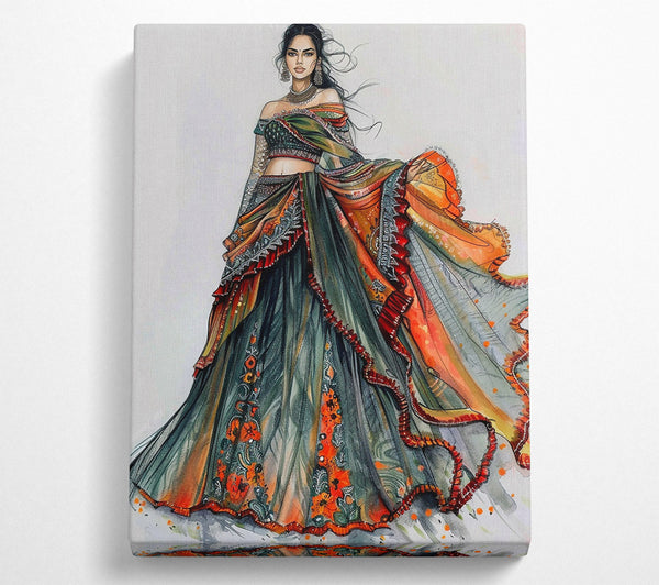  A Canvas Print of Emerald Enchantment Canvas Art