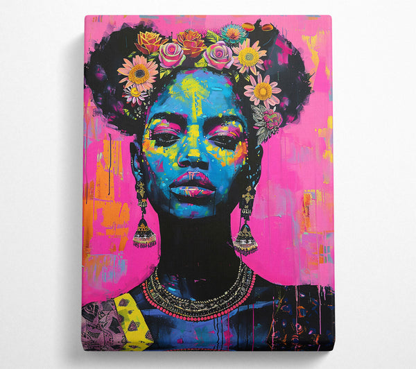  A Canvas Print of Pink Floral Majesty Canvas Art
