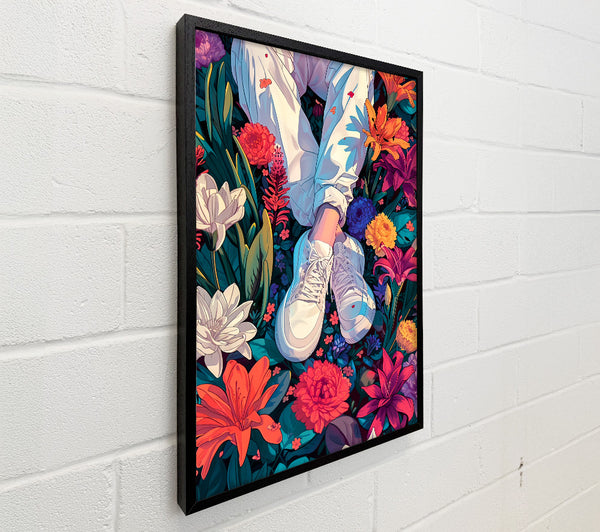 Trainers In The Flowers