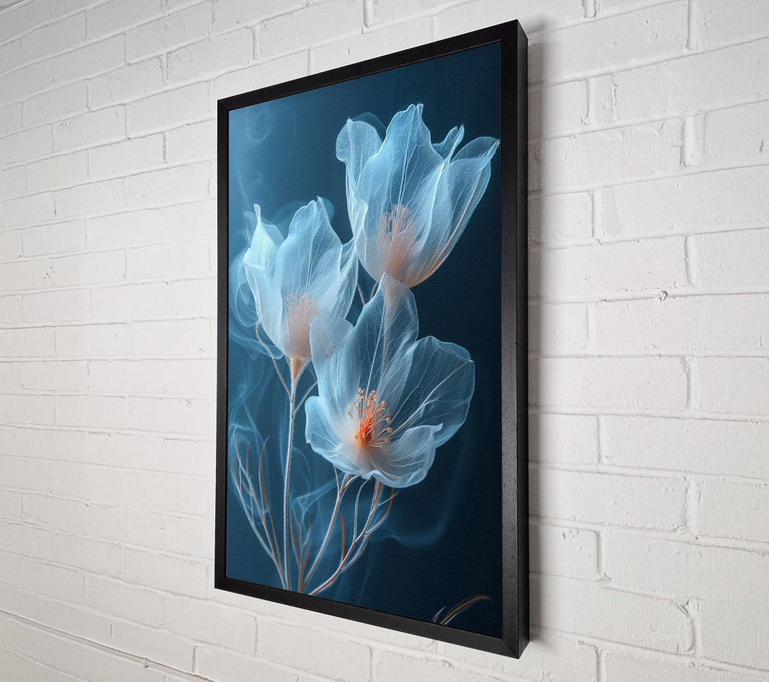  A Canvas Print of Translucent Flowers Canvas Print