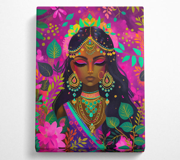  A Canvas Print of Pink Jewel Dreams Canvas Wall Art