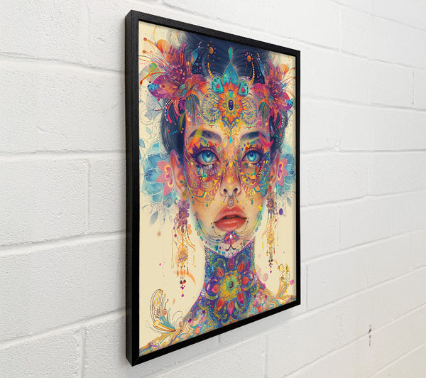 Golden Floral Tapestry