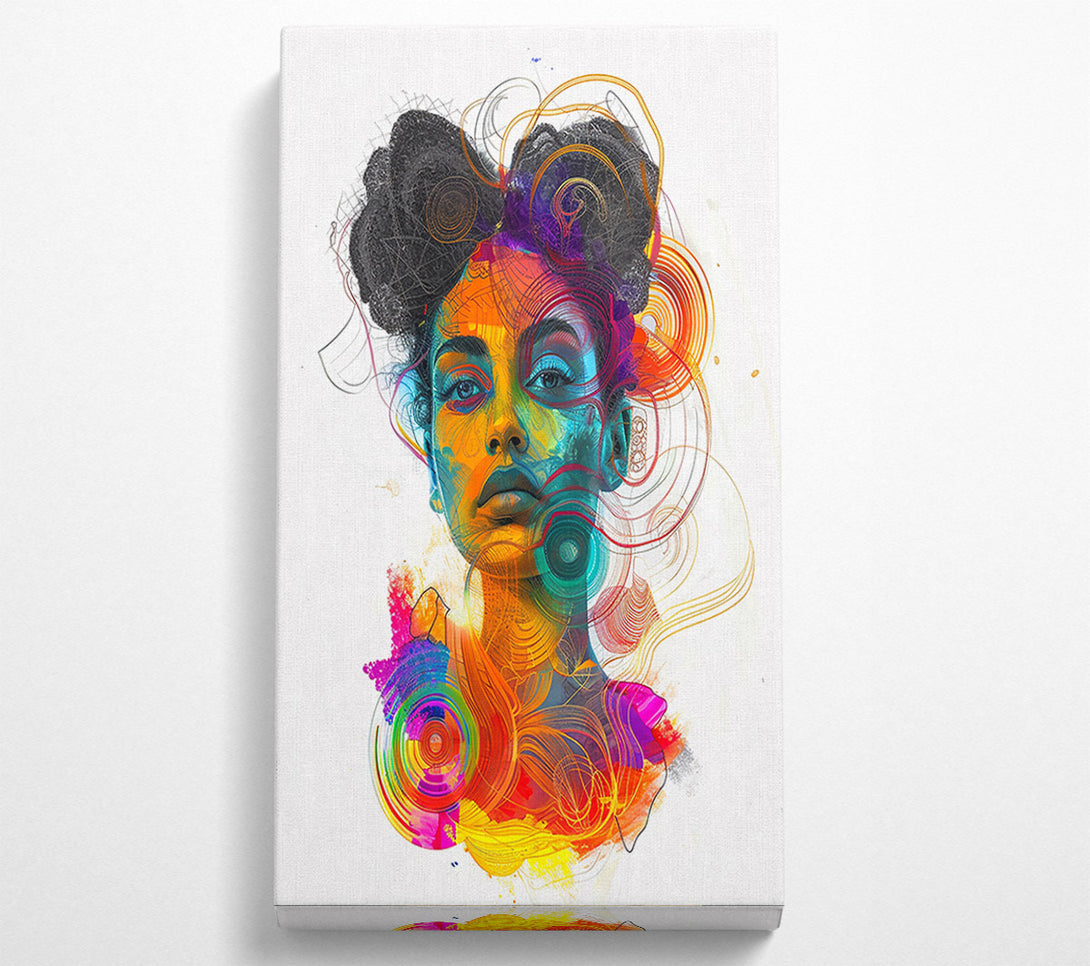  A Canvas Print of Orange Swirls Of Identity Canvas Art