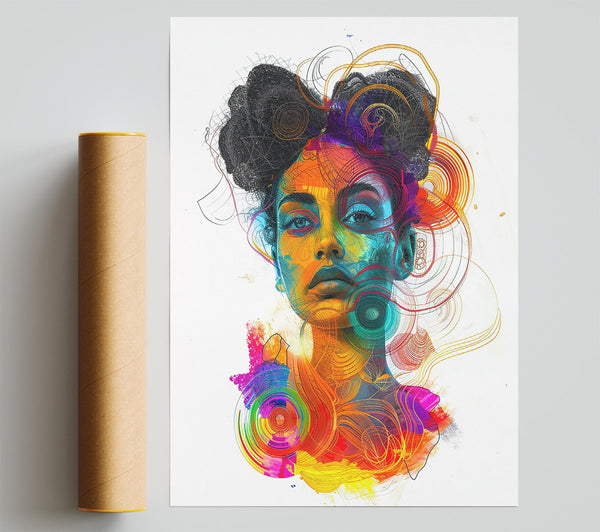 Orange Swirls Of Identity