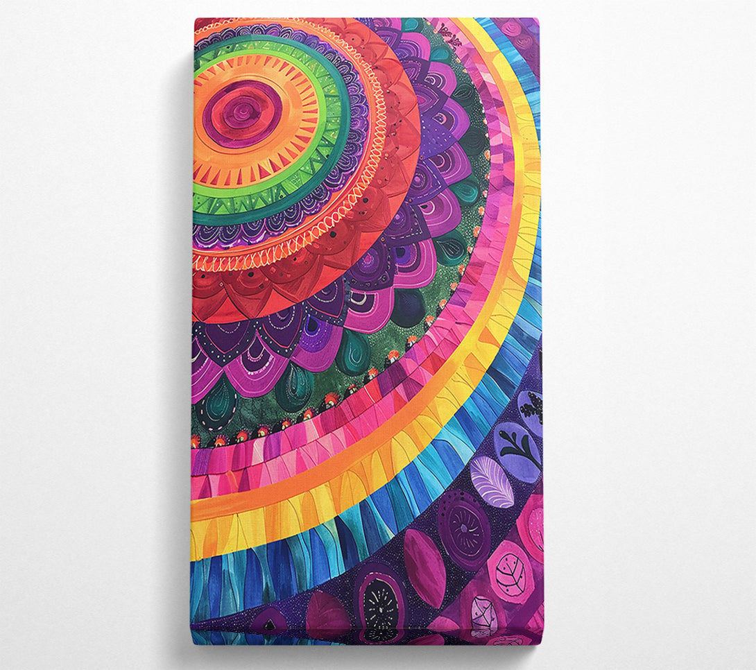  A Canvas Print of Orange Mandala Dream Canvas Wall Art