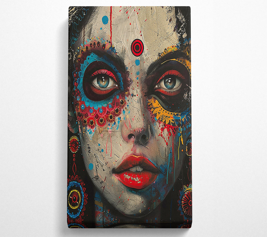  A Canvas Print of Crimson Eyes Gaze Canvas Art